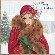 Схема вышивки «merry christmas»