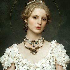 Схема вышивки «леди»