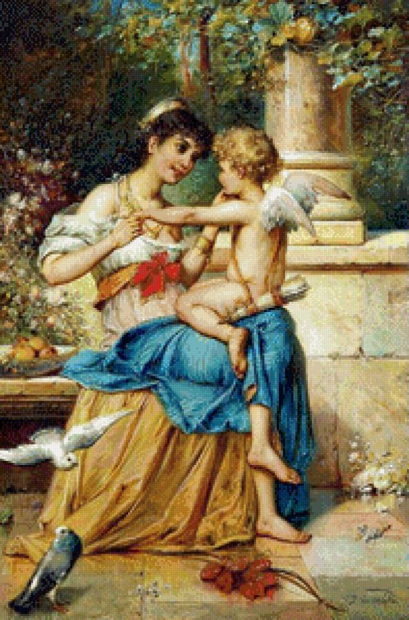 женщина и амур - женщина и амур - предпросмотр