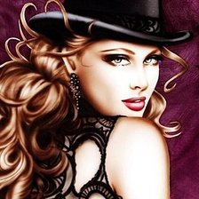 Схема вышивки «женский образ»