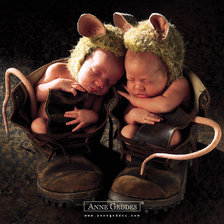 Схема вышивки «мышата»