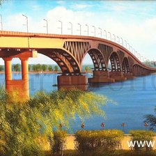 Схема вышивки «саратовский мост»