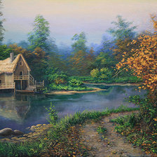 Схема вышивки «дом»