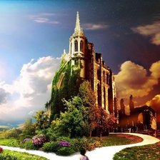 Схема вышивки «Две дороги»