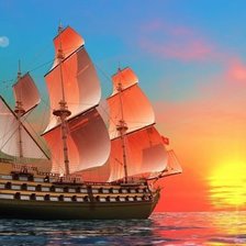 Схема вышивки «Пейзаж»