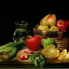 Схема вышивки «Овощи»