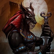 Схема вышивки «египетский бог»