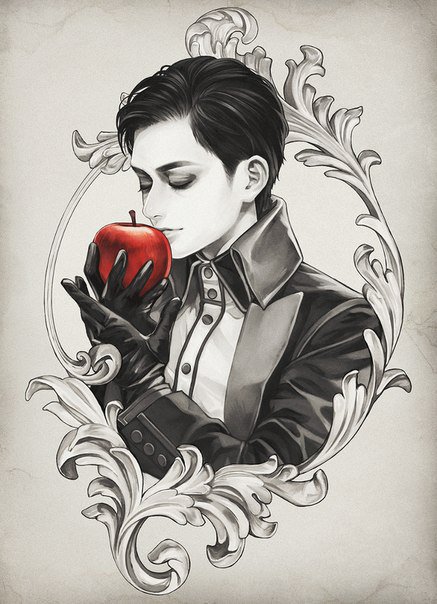 парень - яблоко, парень - оригинал