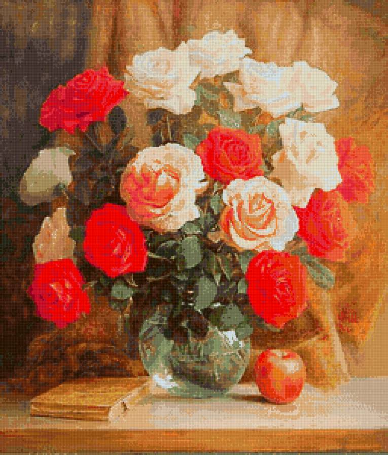 Букет роз. - цветы, розы - предпросмотр