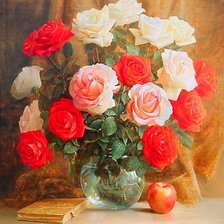 Схема вышивки «Букет роз.»