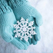 Схема вышивки «снег»