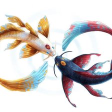 Схема вышивки «Рыбы»