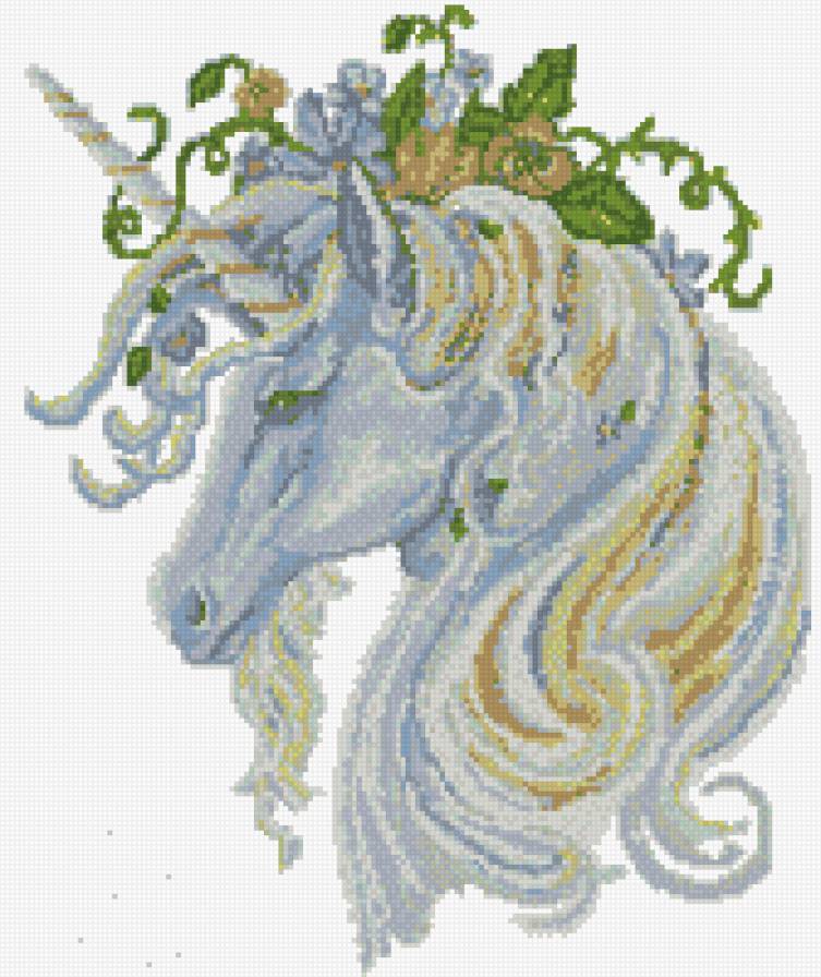 единорог - лошадь, единорог - предпросмотр