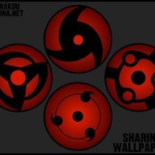 Схема вышивки «Виды Шарингана»