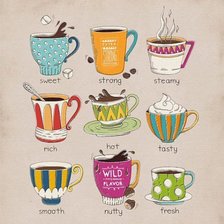 Схема вышивки «Kind Of Coffee»