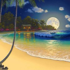 Схема вышивки «Морской пейзаж»