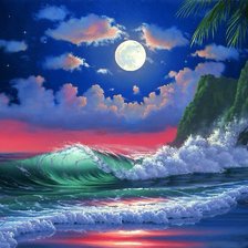 Схема вышивки «Волна»