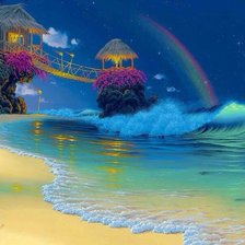 Схема вышивки «Вечерний прибой»