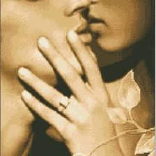 Схема вышивки «Влюбленные»