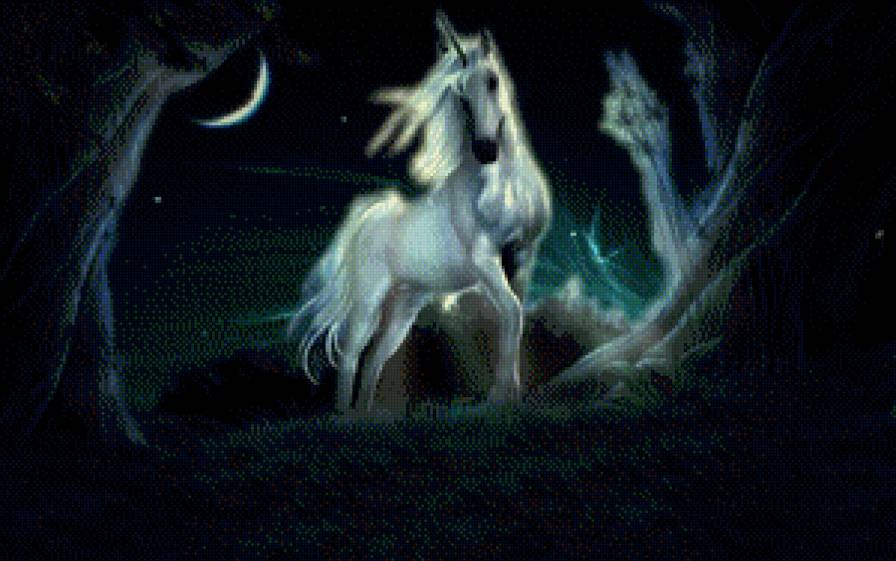 единорог в ночи - предпросмотр