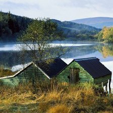 Схема вышивки «лесное озеро»