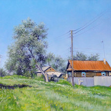 Схема вышивки «лето в деревне»