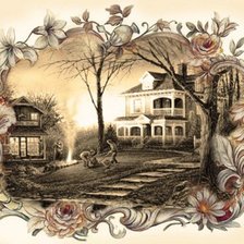 Схема вышивки «сепия 1»