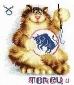 Схема вышивки «Телец котяра»