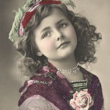 Схема вышивки «Ретро - портрет.»