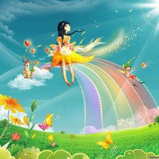 Схема вышивки «на радуге»