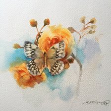 Схема вышивки «Бабочка»