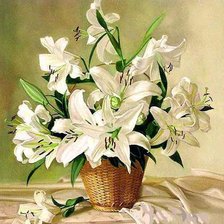 Схема вышивки «лилии»