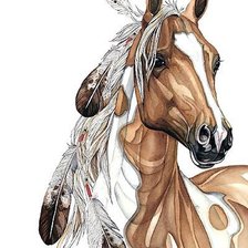 Схема вышивки «лошадь»