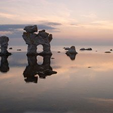 Схема вышивки «Руины в море»