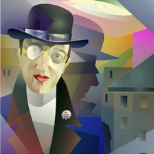 Схема вышивки «кубимзм»