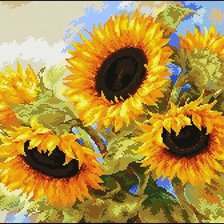 Схема вышивки «Słoneczniki»