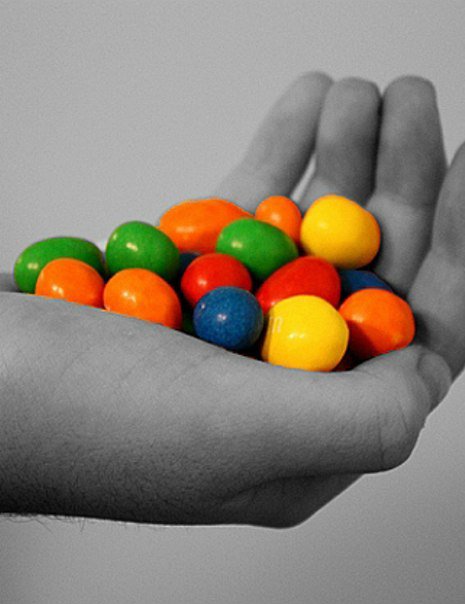 M&M's в ладони - оригинал