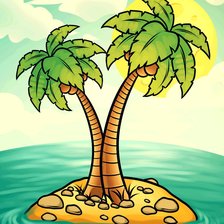 Схема вышивки «Palm tree pic»