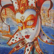 Схема вышивки «маска»