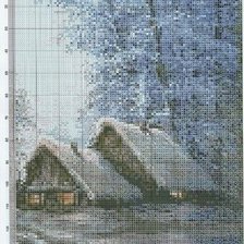 Схема вышивки «зима»