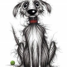 Схема вышивки «лохматый барбос2»