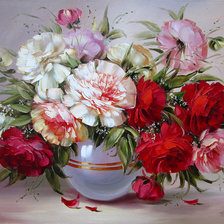 Схема вышивки «букет художника Надежды Левицкой»