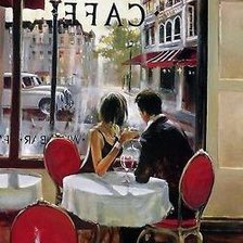 Схема вышивки «Tomando el Cafe»