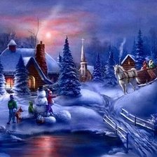 Схема вышивки «Новый год»