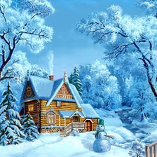 Схема вышивки «зимушка»