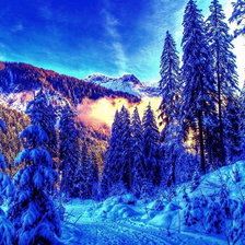 Схема вышивки «зима»