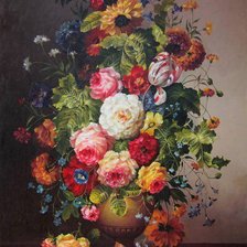 Схема вышивки «Букет цветов»