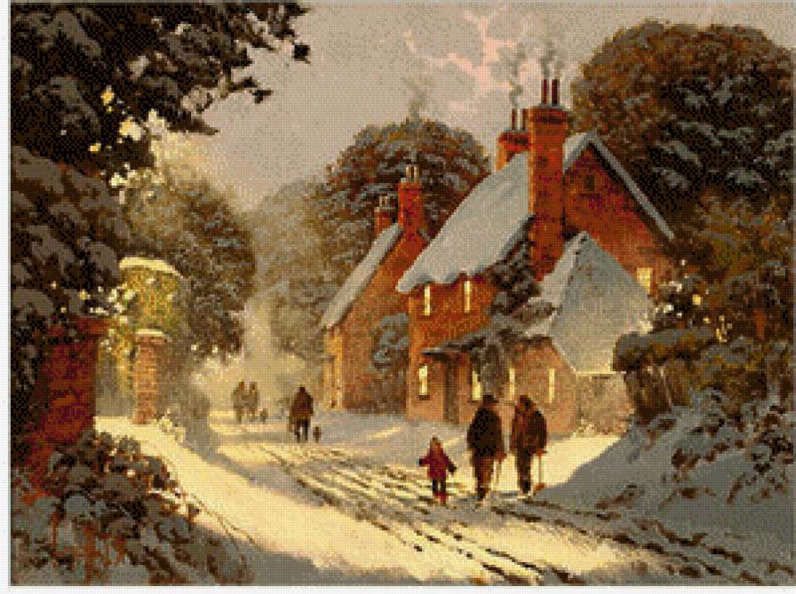 kolorowa zima - zima, pejzaz - предпросмотр