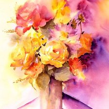 Схема вышивки «Цветочные акварели от Connie Towns»