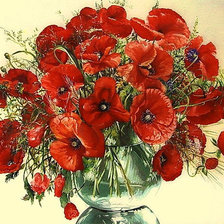 Схема вышивки «маки»